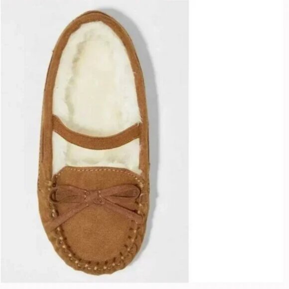 Celina Moccasin Slippers Dark Chesnut - Cat & Jack 11 - Picture 2 of 3